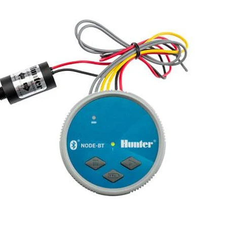 Контроллер HUNTER NODE-100 BLUETOOTH (1 зона) с соленоидом на 9 Вольт